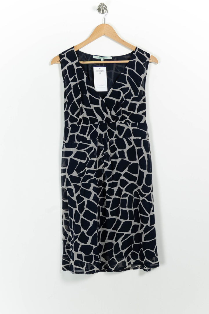 Robe Bleu et Gris - Taille XL/42 de la marque La Fée Maraboutée | PARAD100826 - Vendu par Paradigme - Image 2