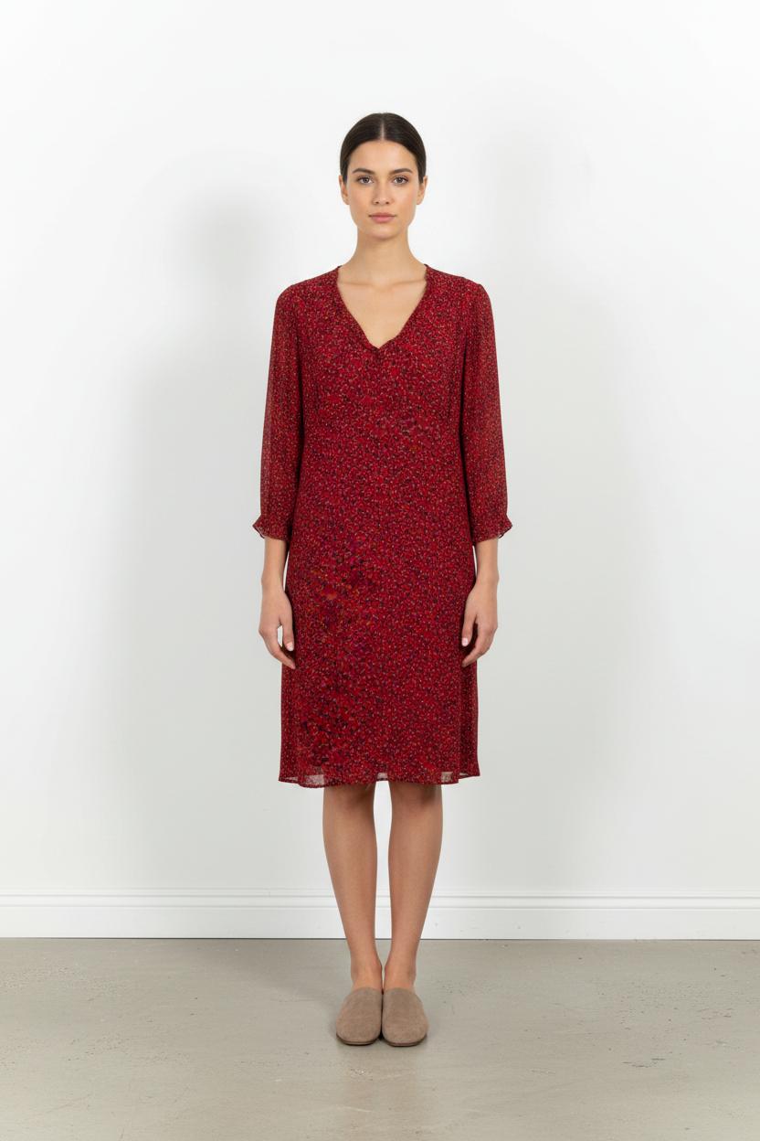 Robe Fluide Rouge - Taille XXL/44 de la marque Maison 123 | PARAD100830 - Vendu par Paradigme - Image 1