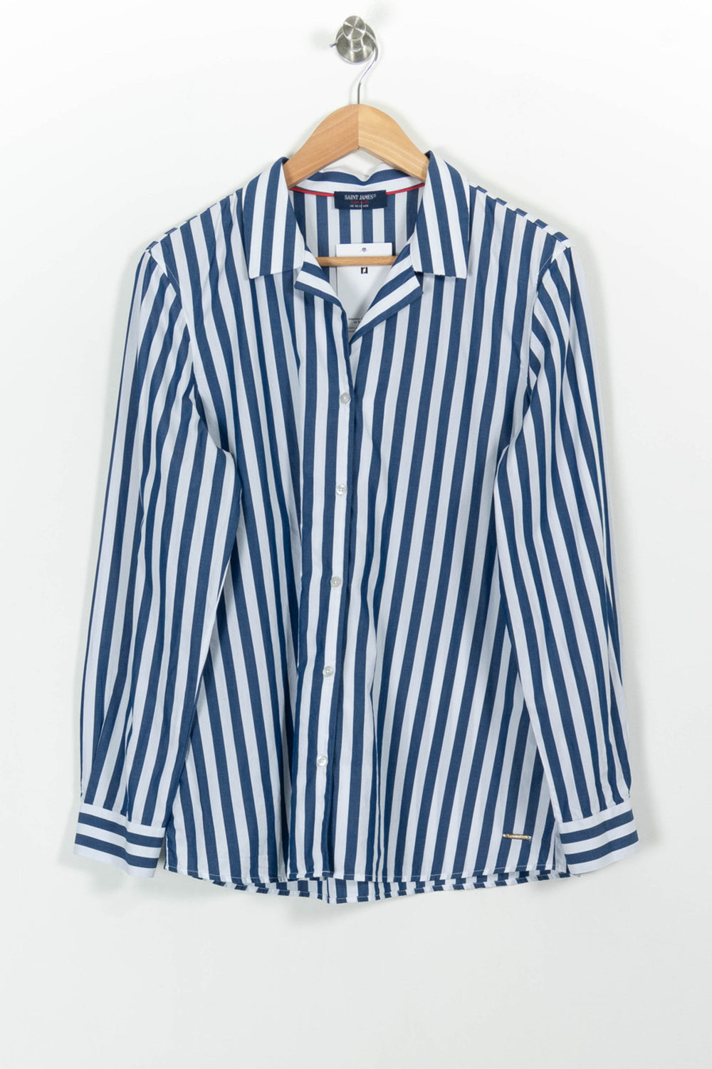 Chemise Rayée Bleue et Blanche - Taille XL/42 de la marque Saint James | PARAD100833 - Vendu par Paradigme - Image 2