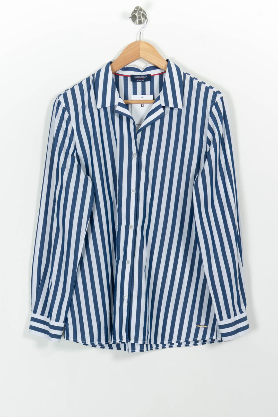 Chemise Rayée Bleue et Blanche - Taille XL/42 de la marque Saint James | PARAD100833 - Vendu par Paradigme - Image 2