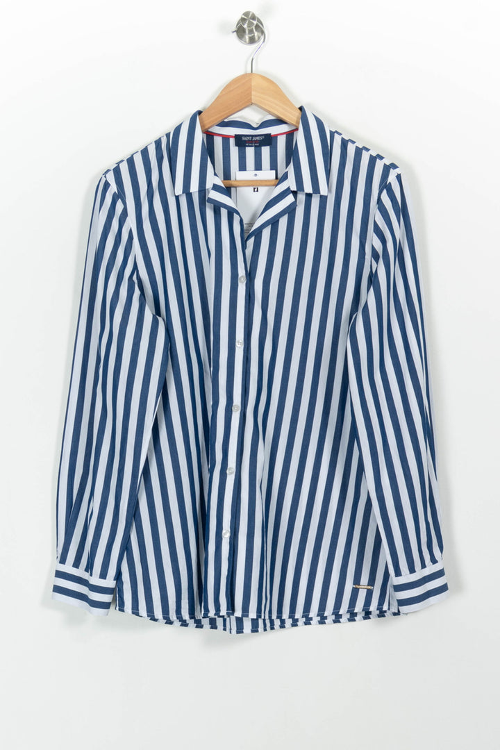 Chemise Rayée Bleue et Blanche - Taille XL/42 de la marque Saint James | PARAD100833 - Vendu par Paradigme - Image 2