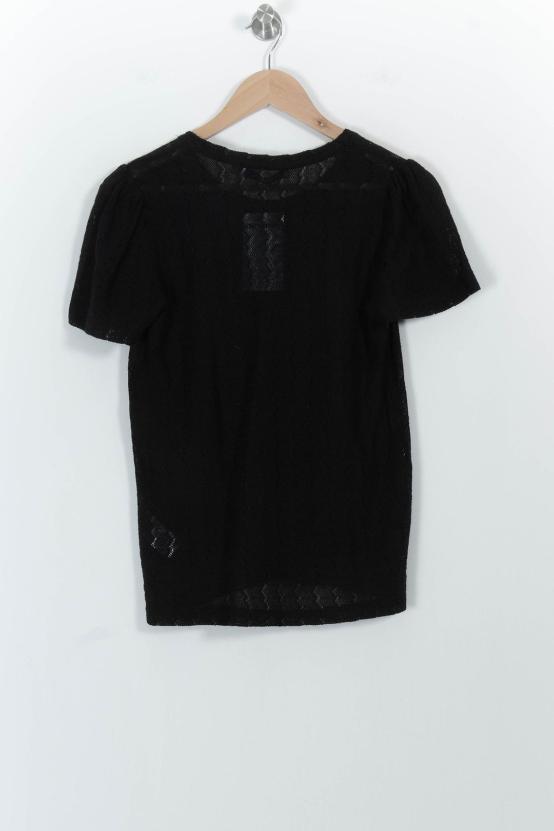 Top Noir - Taille L/40 de la marque La Fée Maraboutée | PARAD100848 - Vendu par Paradigme - Image 4