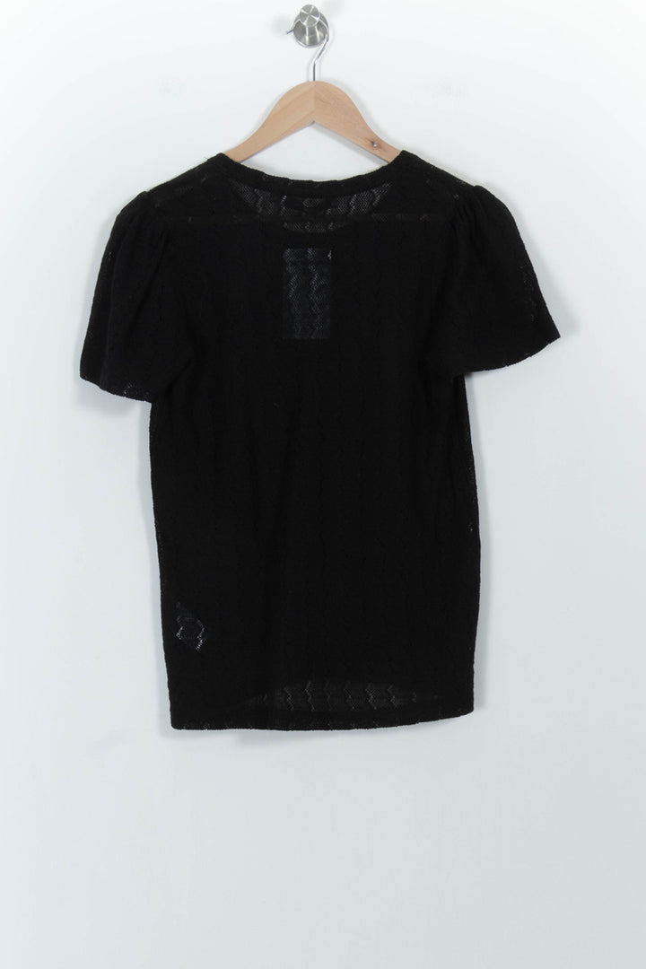 Top Noir - Taille L/40 de la marque La Fée Maraboutée | PARAD100848 - Vendu par Paradigme - Image 4