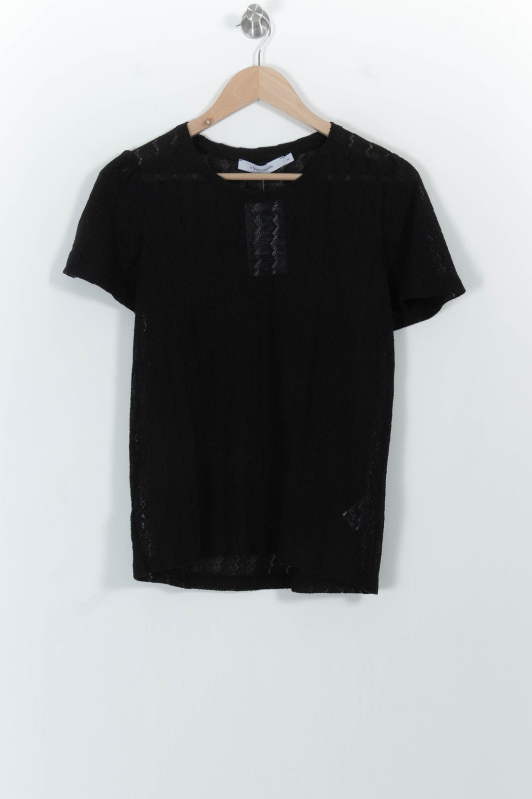 Top Noir - Taille L/40 de la marque La Fée Maraboutée | PARAD100848 - Vendu par Paradigme - Image 2