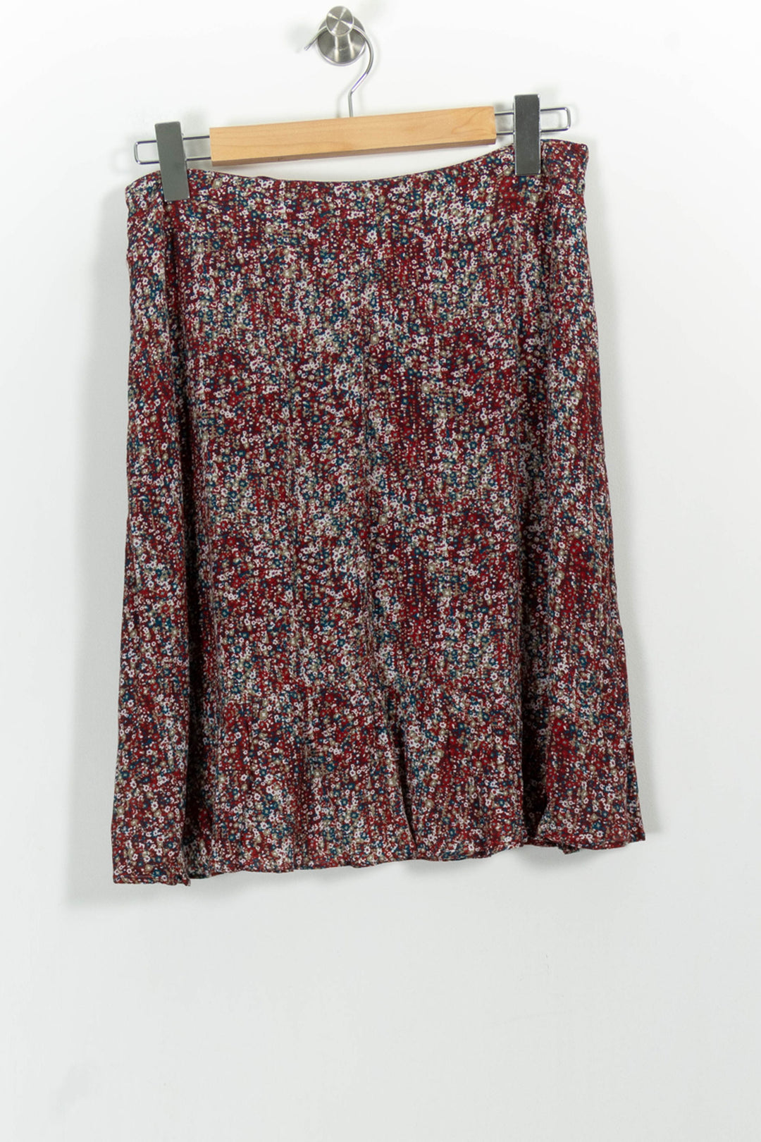 Jupe Portefeuille Bordeaux et Bleu - Taille XL/42 de la marque Caroll | PARAD100850 - Vendu par Paradigme - Image 4