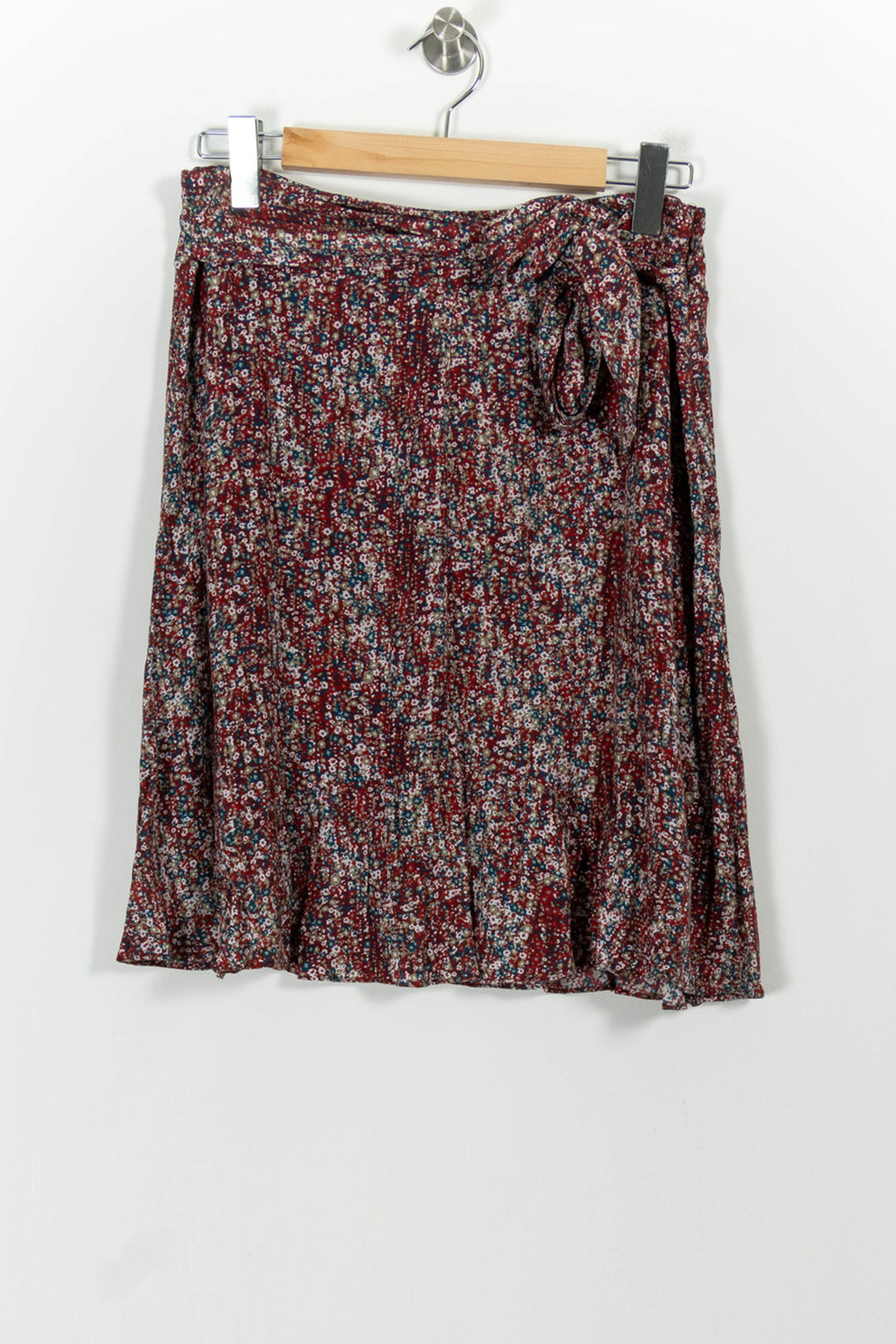 Jupe Portefeuille Bordeaux et Bleu - Taille XL/42 de la marque Caroll | PARAD100850 - Vendu par Paradigme - Image 2