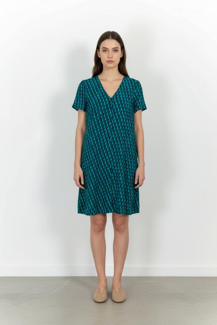 Robe Courte Verte et Bleue - Taille XS/34 de la marque Karl Marc John | PARAD100853 - Vendu par Paradigme - Image 1
