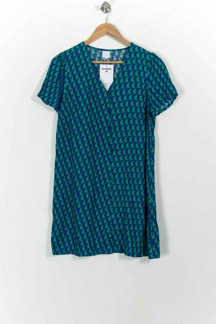 Robe Courte Verte et Bleue - Taille XS/34 de la marque Karl Marc John | PARAD100853 - Vendu par Paradigme - Image 2
