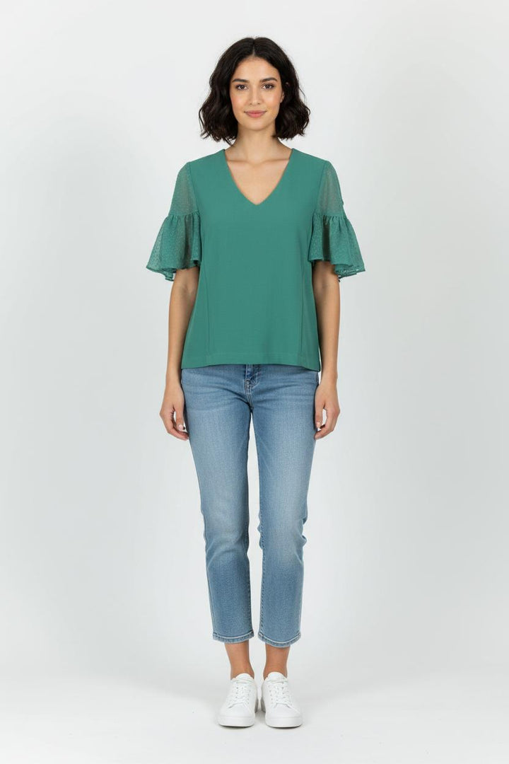 Blouse Verte - Taille XS/34 de la marque Karl Marc John | PARAD100854 - Vendu par Paradigme - Image 1