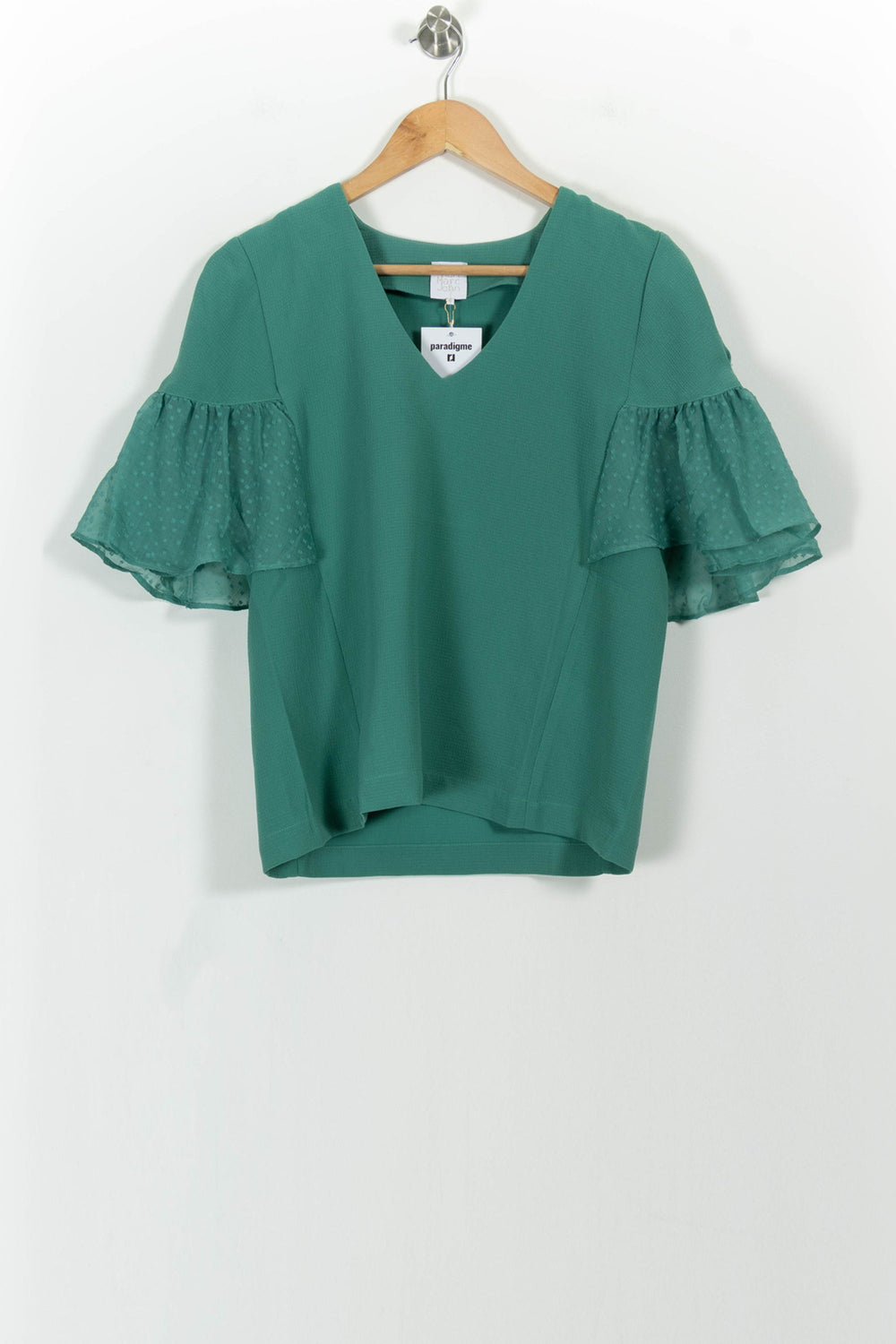 Blouse Verte - Taille XS/34 de la marque Karl Marc John | PARAD100854 - Vendu par Paradigme - Image 2