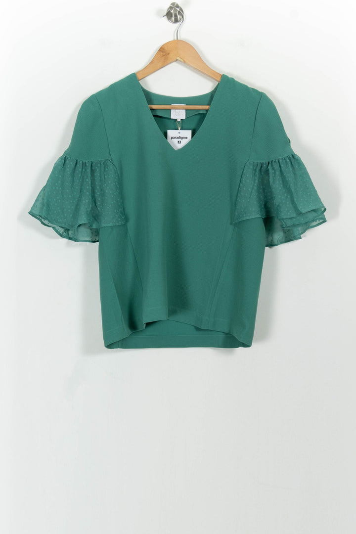 Blouse Verte - Taille XS/34 de la marque Karl Marc John | PARAD100854 - Vendu par Paradigme - Image 2
