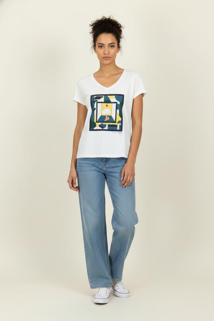 Tee-shirt Blanc - Taille XS/34 de la marque One Step | PARAD100855 - Vendu par Paradigme - Image 1