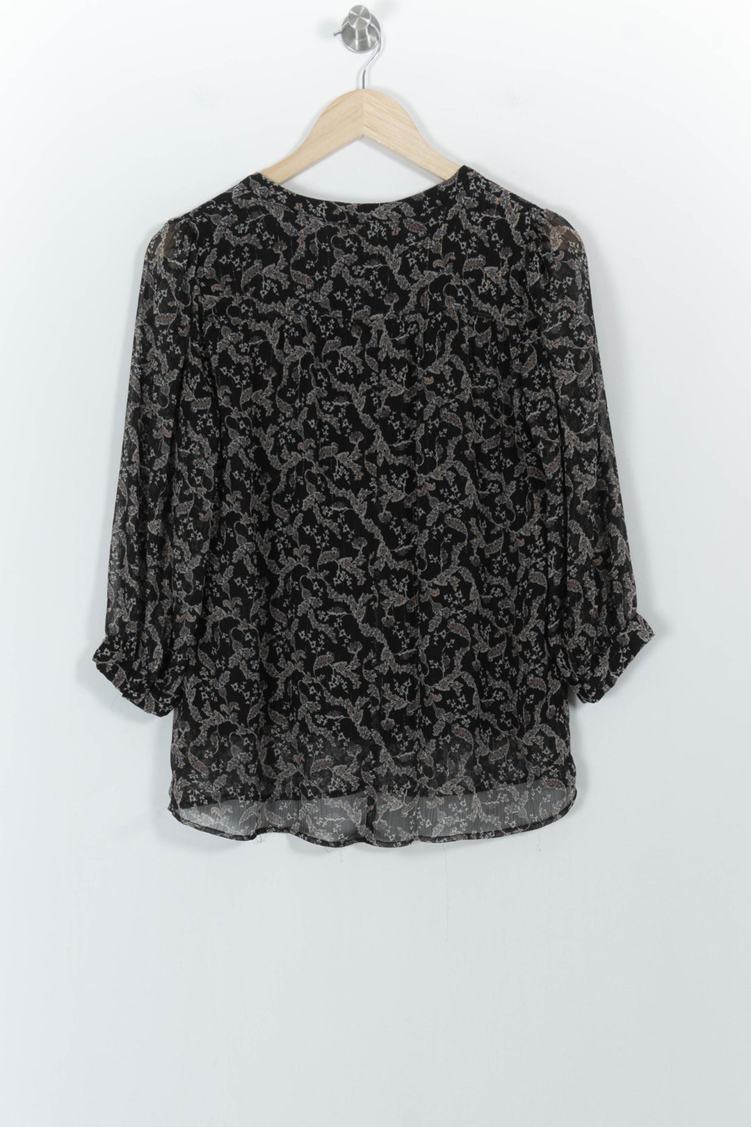 Blouse Noire et Beige - Taille S/36 de la marque Maison 123 | PARAD100856 - Vendu par Paradigme - Image 4