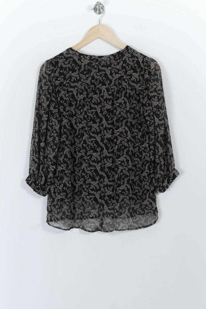 Blouse Noire et Beige - Taille S/36 de la marque Maison 123 | PARAD100856 - Vendu par Paradigme - Image 4