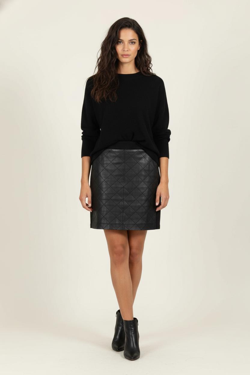 Jupe Courte Noire - Taille S/36 de la marque Sandro | PARAD100857 - Vendu par Paradigme - Image 1