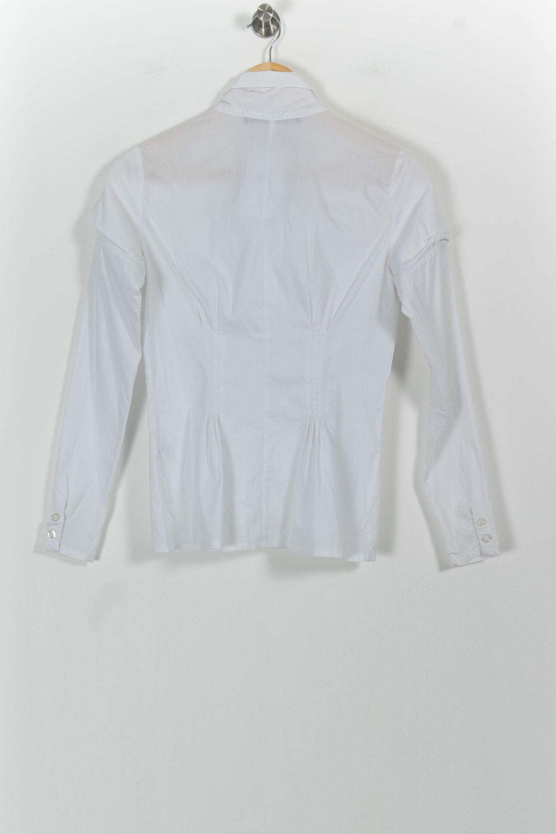 Chemisier Blanc - Taille M/38 de la marque La Fée Maraboutée | PARAD100860 - Vendu par Paradigme - Image 4