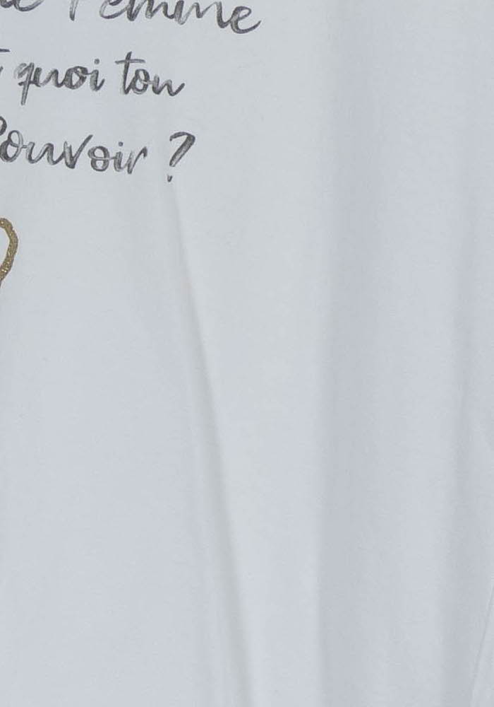 Tee-shirt Blanc - Taille M/38 de la marque I.Code | PARAD100863 - Vendu par Paradigme - Image 3
