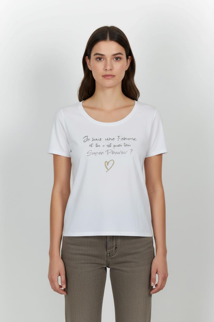 Tee-shirt Blanc - Taille M/38 de la marque I.Code | PARAD100863 - Vendu par Paradigme - Image 1