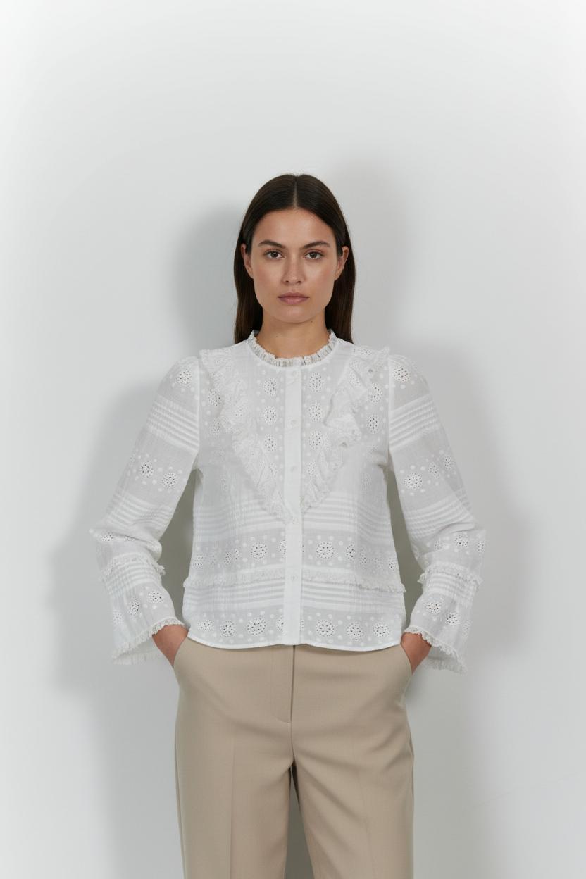 Blouse Blanche - Taille M/38 de la marque Sézane | PARAD100864 - Vendu par Paradigme - Image 1