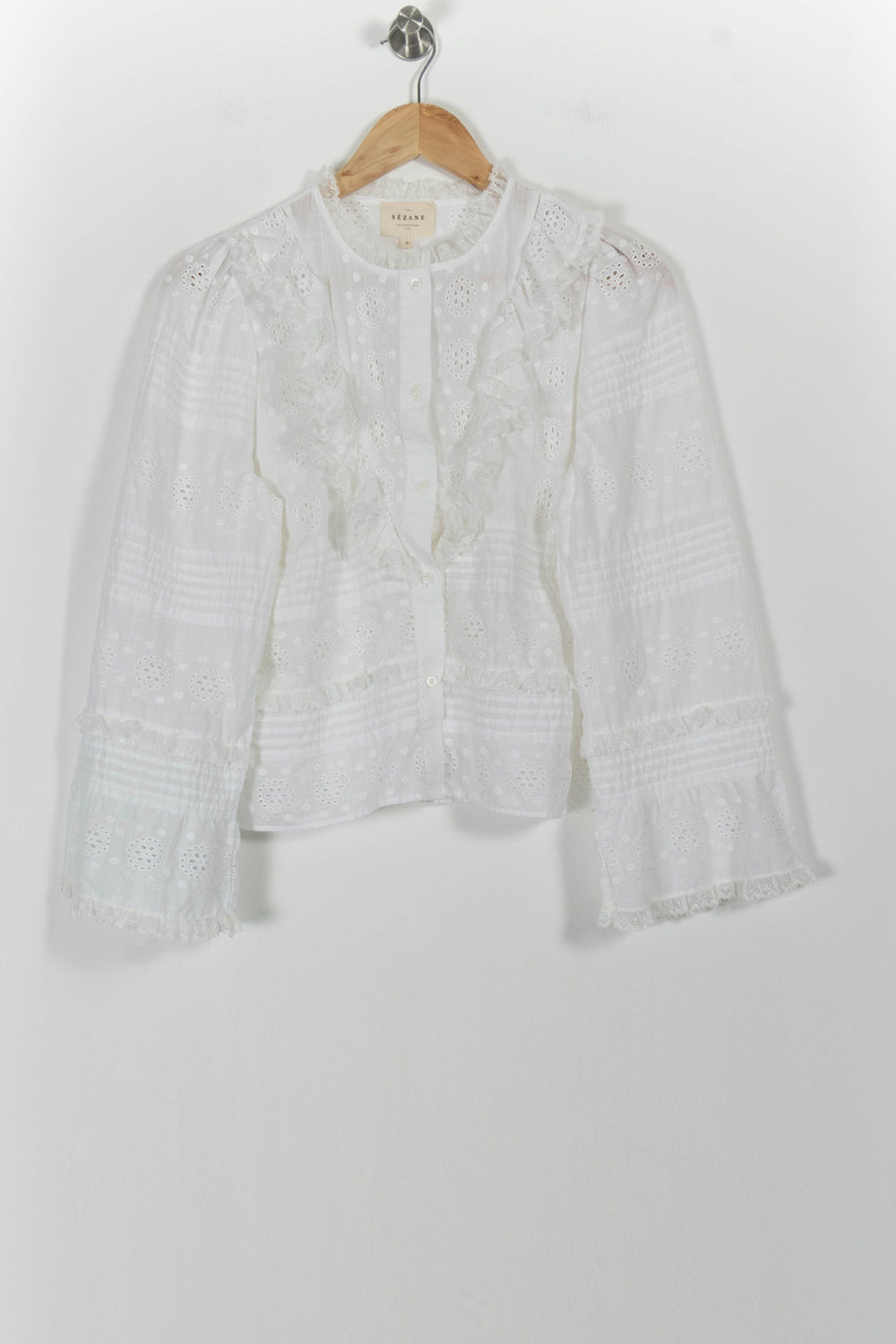 Blouse Blanche - Taille M/38 de la marque Sézane | PARAD100864 - Vendu par Paradigme - Image 2