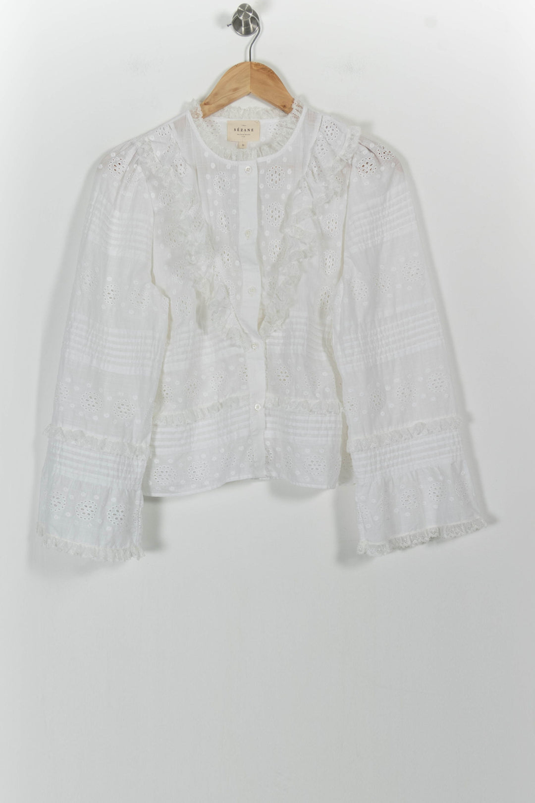 Blouse Blanche - Taille M/38 de la marque Sézane | PARAD100864 - Vendu par Paradigme - Image 2