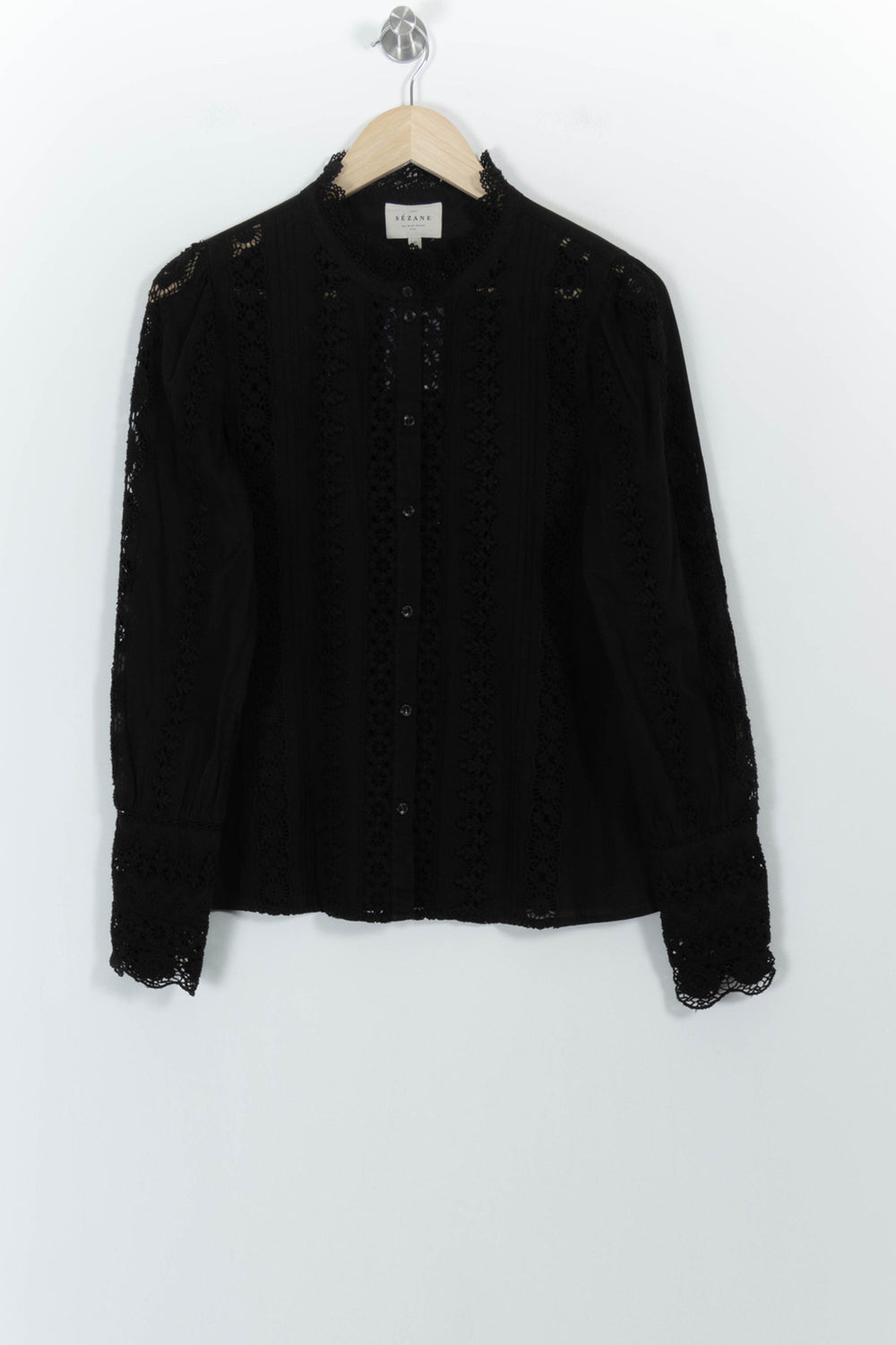 Blouse Noire - Taille M/38 de la marque Sézane | PARAD100865 - Vendu par Paradigme - Image 2