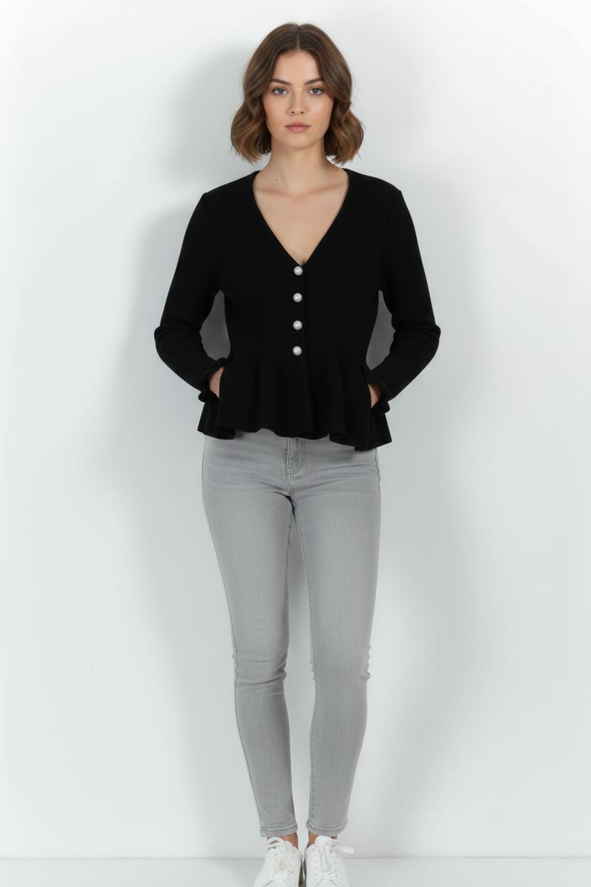 Cardigan Noir - Taille XS/34 de la marque Sandro | PARAD100867 - Vendu par Paradigme - Image 1