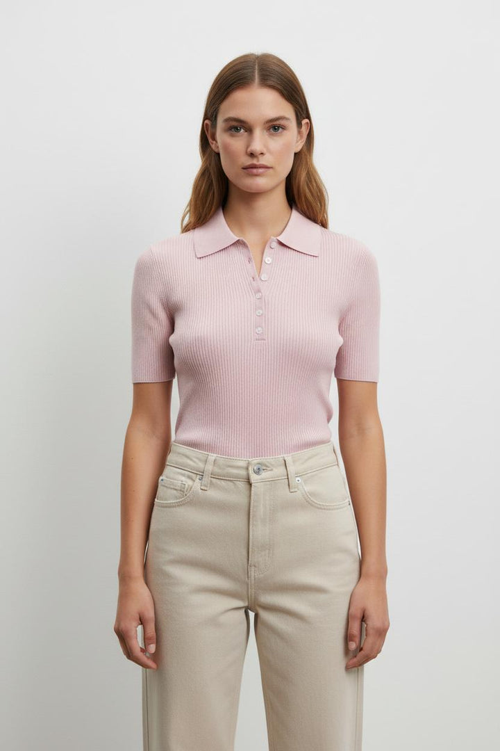 Polo Rose - Taille S/36 de la marque Maje | PARAD100870 - Vendu par Paradigme - Image 1