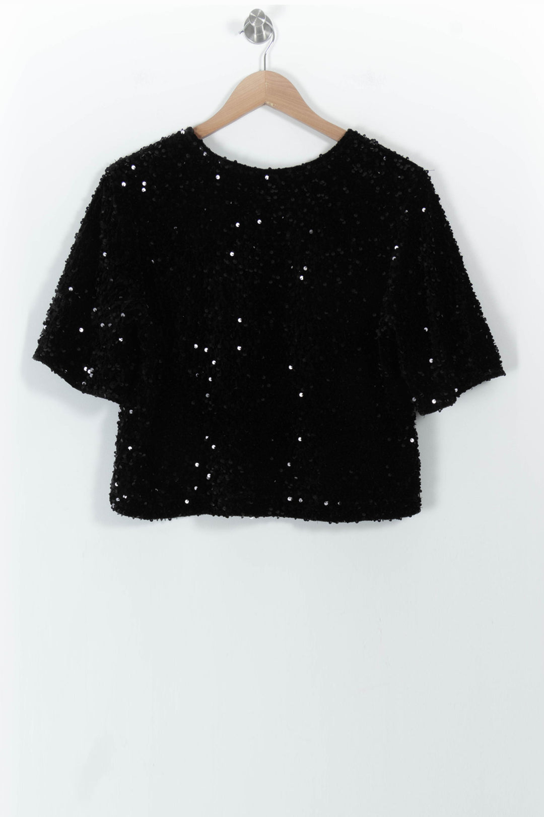 Top à Paillettes Noir - Taille M/38 de la marque Maje | PARAD100871 - Vendu par Paradigme - Image 4