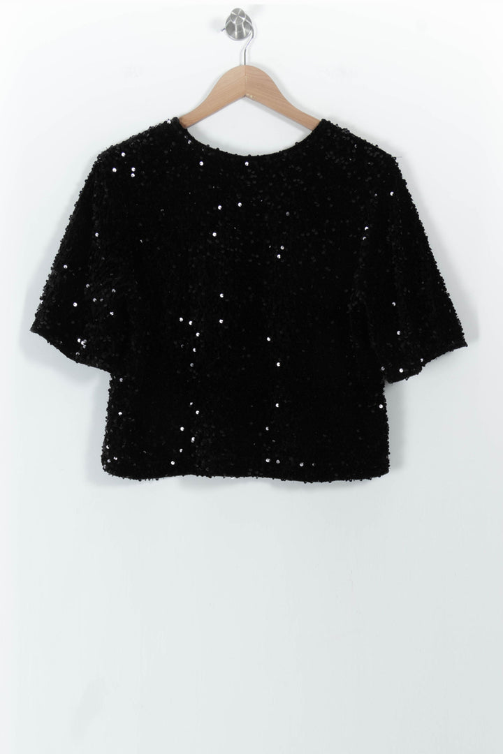 Top à Paillettes Noir - Taille M/38 de la marque Maje | PARAD100871 - Vendu par Paradigme - Image 4