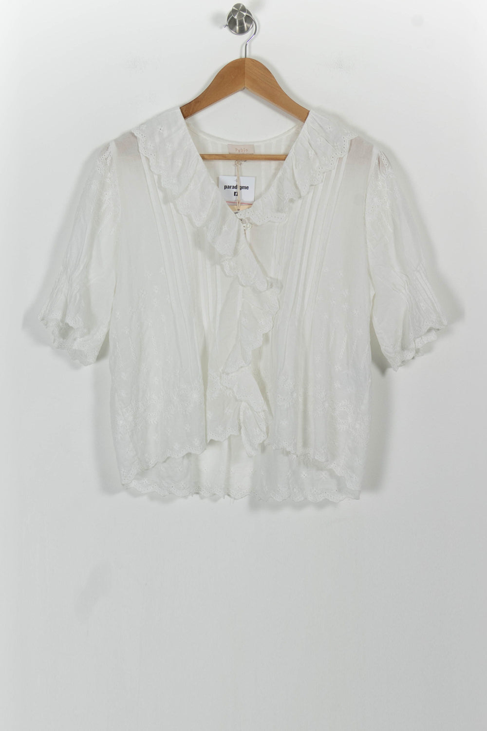 Blouse Blanche - Taille S/36 de la marque Pablo | PARAD100873 - Vendu par Paradigme - Image 2