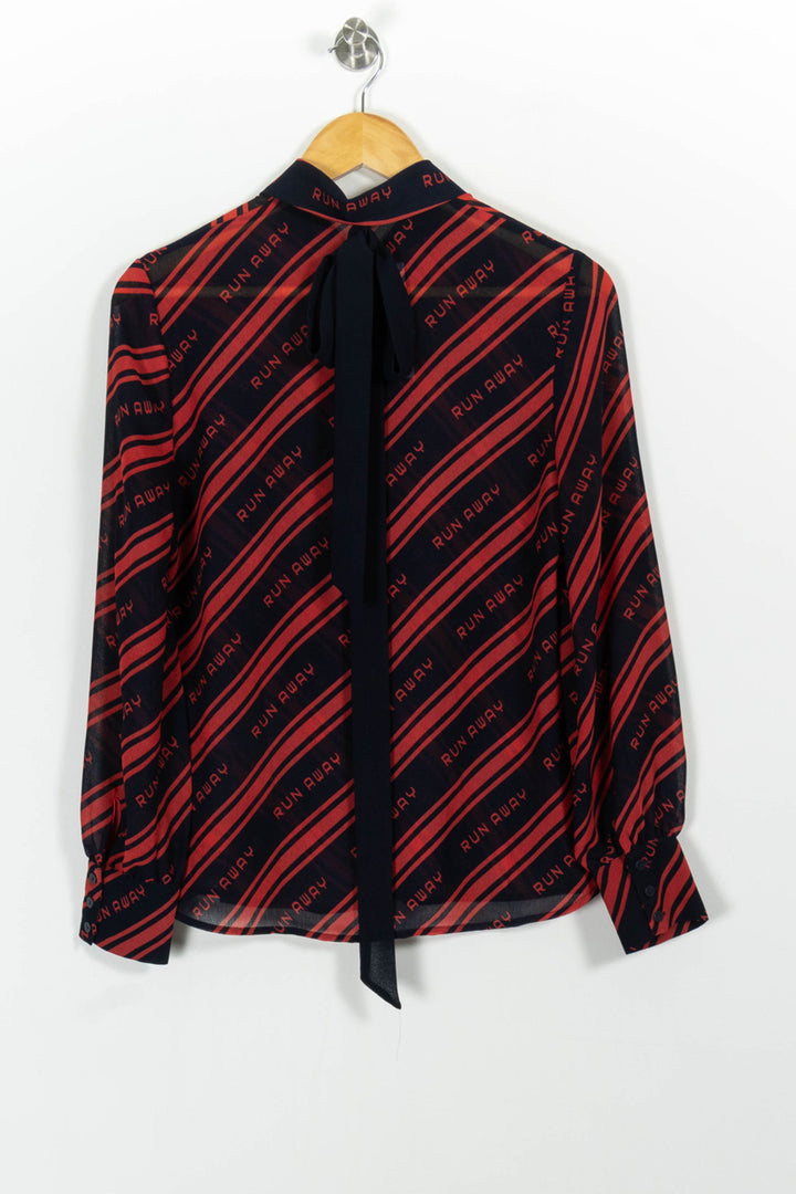 Chemise Noire et Rouge - Taille S/36 de la marque Claudie Pierlot | PARAD100874 - Vendu par Paradigme - Image 4