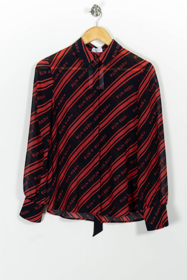 Chemise Noire et Rouge - Taille S/36 de la marque Claudie Pierlot | PARAD100874 - Vendu par Paradigme - Image 2