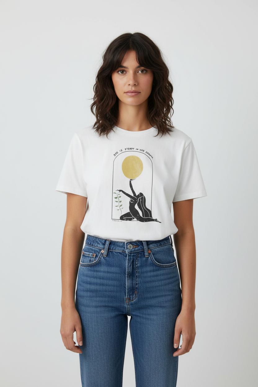 Tee-shirt Beige - Taille S/36 de la marque Sézane | PARAD100877 - Vendu par Paradigme - Image 1