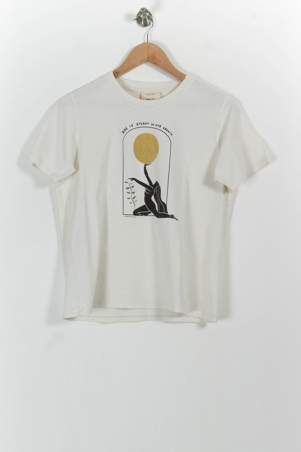 Tee-shirt Beige - Taille S/36 de la marque Sézane | PARAD100877 - Vendu par Paradigme - Image 2