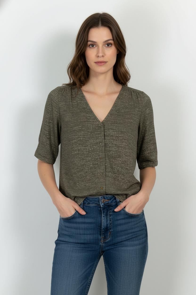 Blouse Or - Taille XS/34 de la marque Sessùn | PARAD100878 - Vendu par Paradigme - Image 1