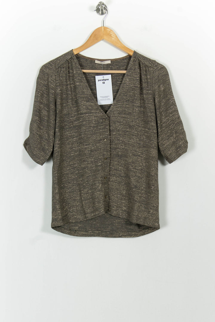 Blouse Or - Taille XS/34 de la marque Sessùn | PARAD100878 - Vendu par Paradigme - Image 2