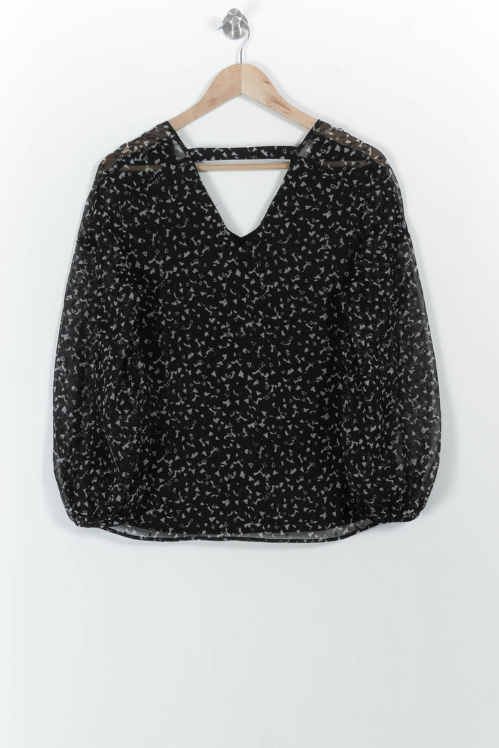 Blouse Noire et Blanche - Taille S/36 de la marque One Step | PARAD100886 - Vendu par Paradigme - Image 4