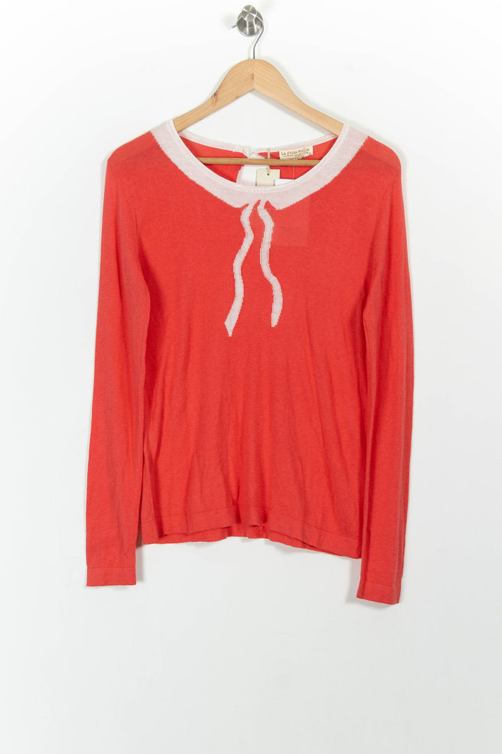 Pull Rouge et Blanc - Taille M/38 de la marque La Petite Etoile | PARAD100887 - Vendu par Paradigme - Image 2