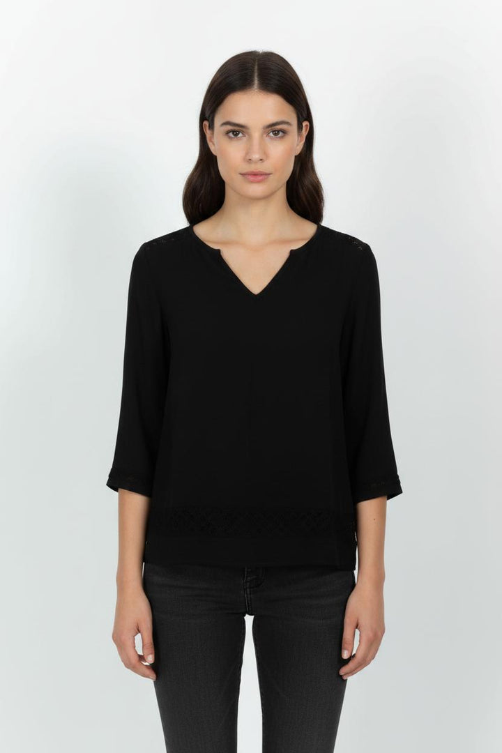 Blouse Noire - Taille S/36 de la marque La Petite Etoile | PARAD100889 - Vendu par Paradigme - Image 1