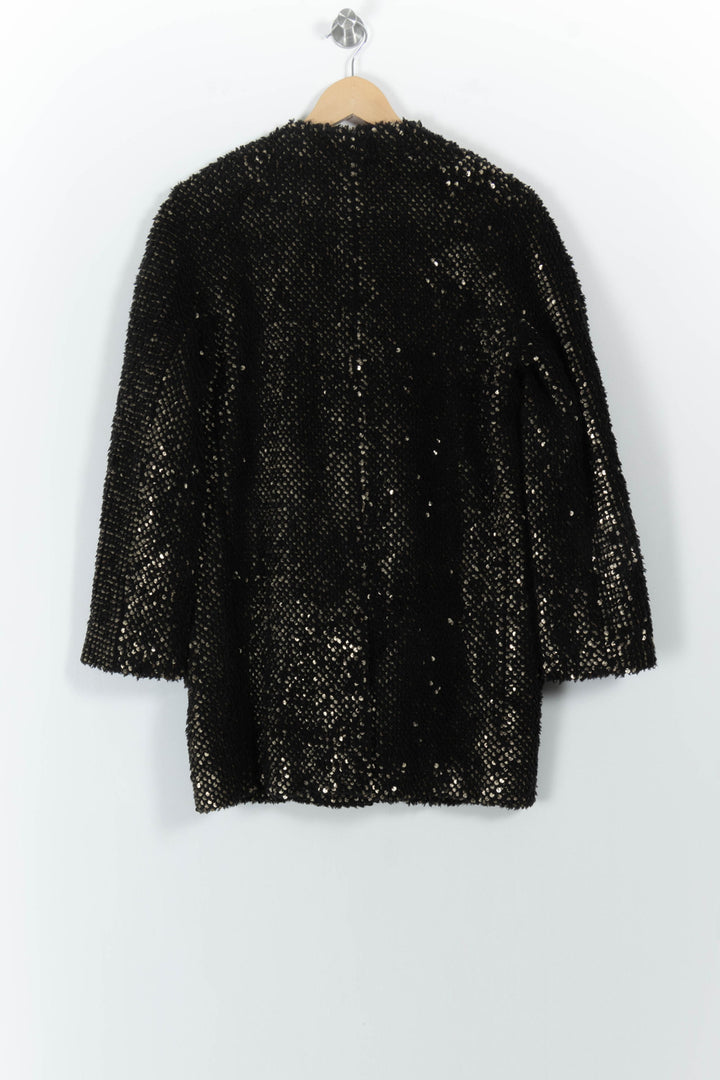 Manteau Noir et Doré - Taille S/36 de la marque Suncoo | PARAD100890 - Vendu par Paradigme - Image 4