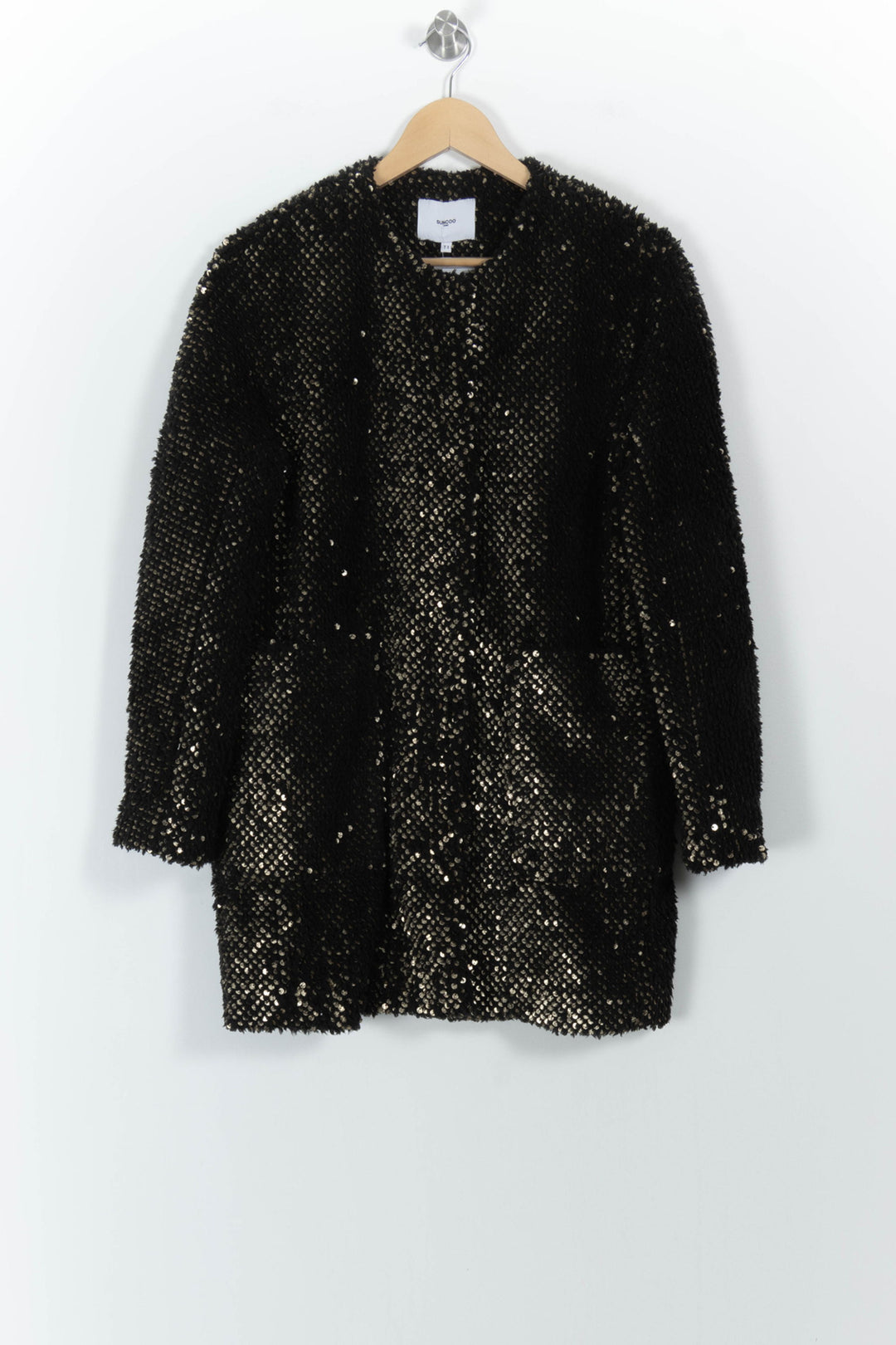 Manteau Noir et Doré - Taille S/36 de la marque Suncoo | PARAD100890 - Vendu par Paradigme - Image 2
