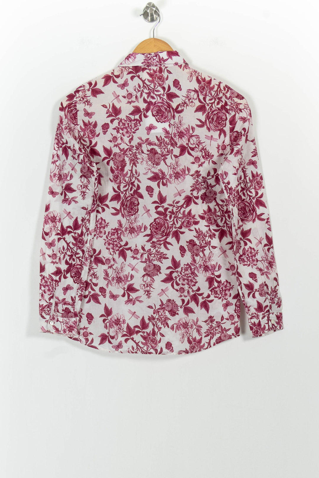 Chemise Blanche et Bordeaux - Taille XS/34 de la marque Sézane | PARAD100891 - Vendu par Paradigme - Image 4