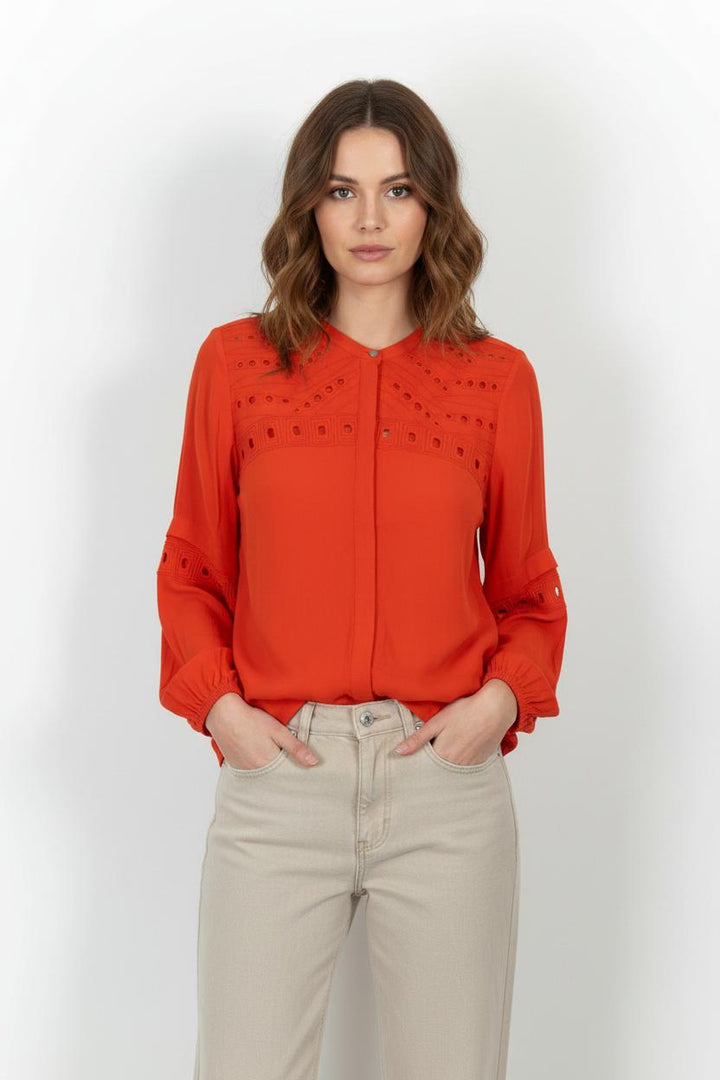 Blouse Rouge - Taille S/36 de la marque Suncoo | PARAD100893 - Vendu par Paradigme - Image 1