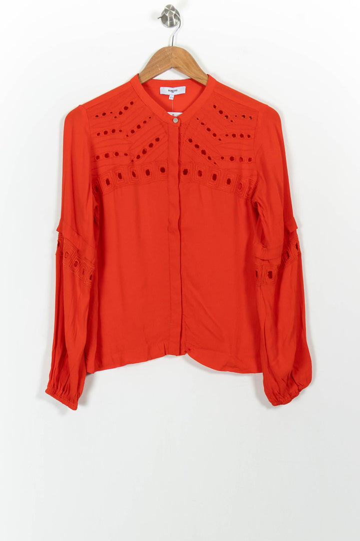 Blouse Rouge - Taille S/36 de la marque Suncoo | PARAD100893 - Vendu par Paradigme - Image 2