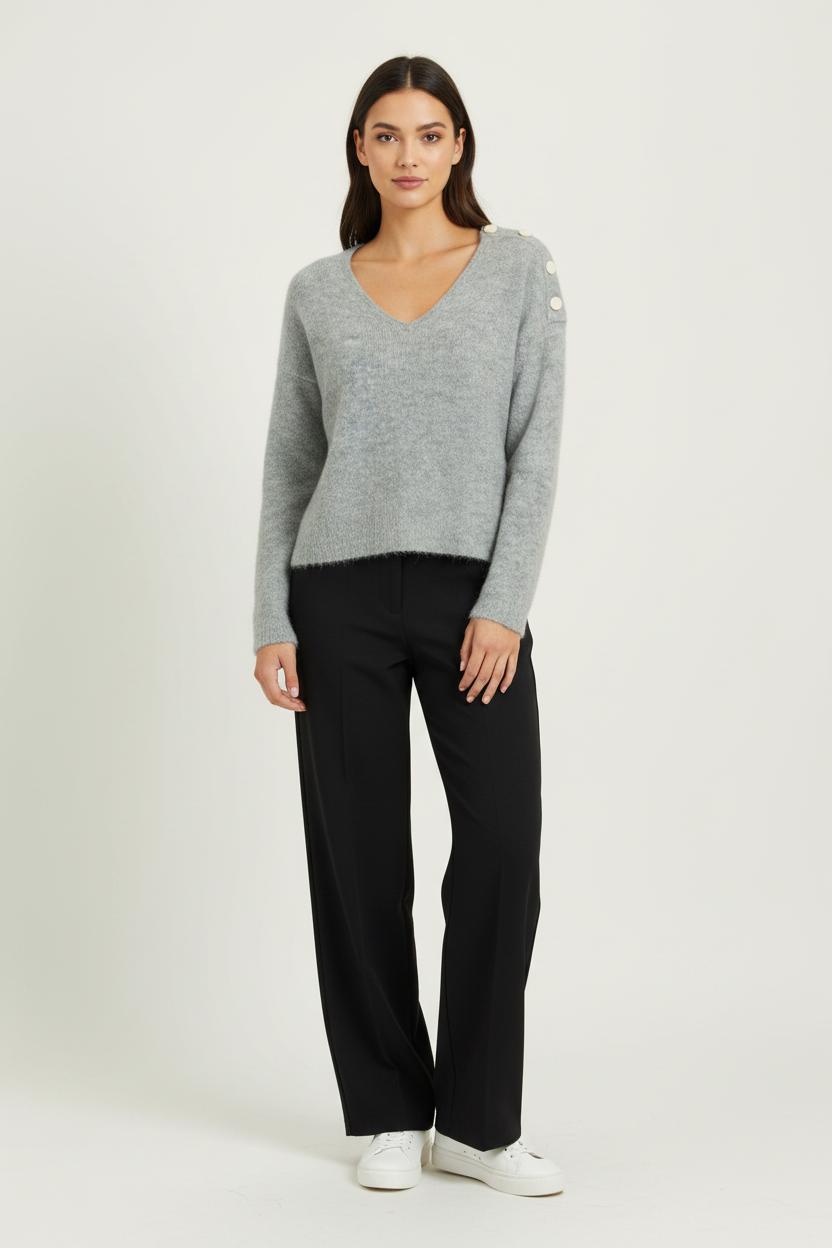 Pull Gris - Taille S/36 de la marque Sézane | PARAD100898 - Vendu par Paradigme - Image 1