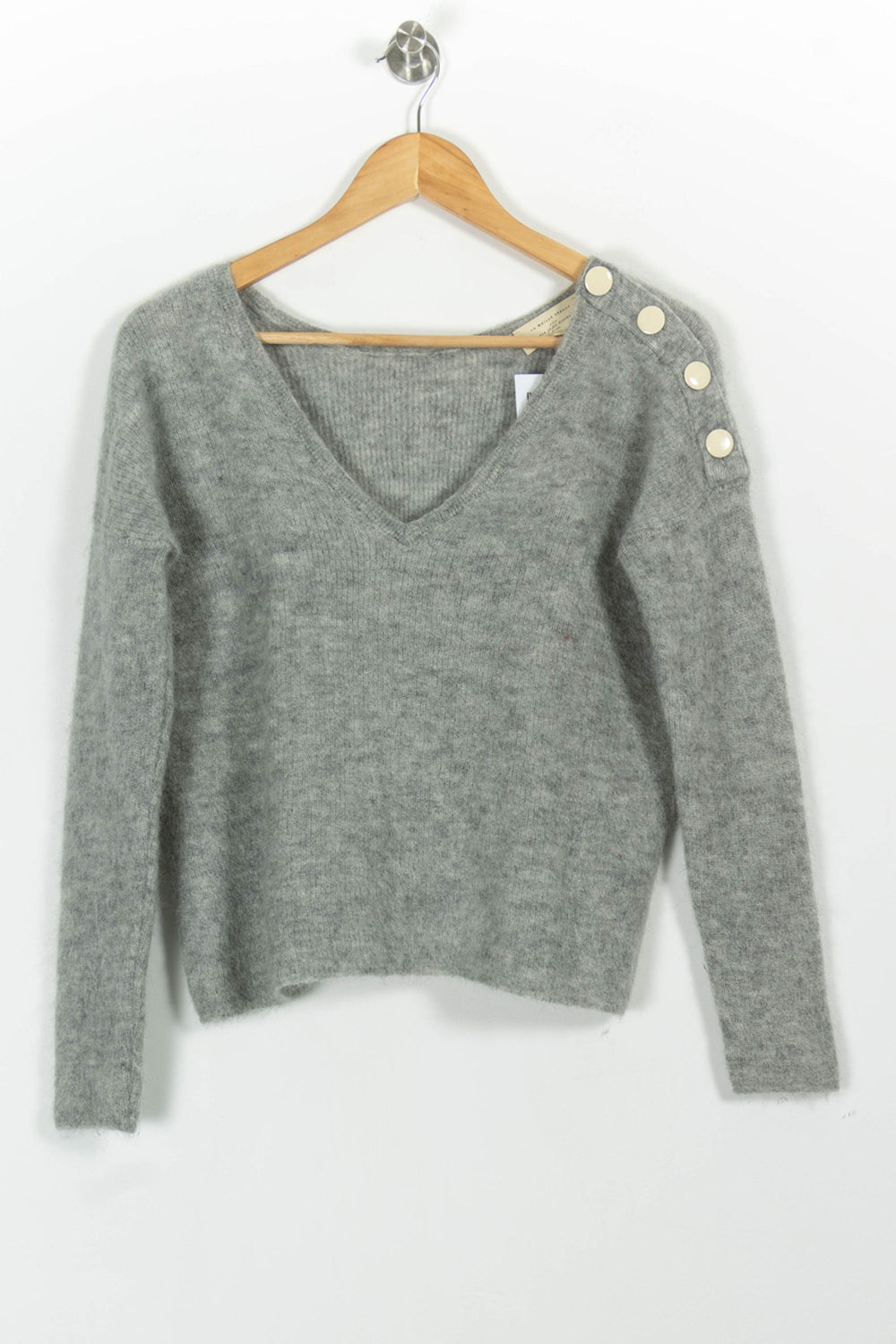 Pull Gris - Taille S/36 de la marque Sézane | PARAD100898 - Vendu par Paradigme - Image 2