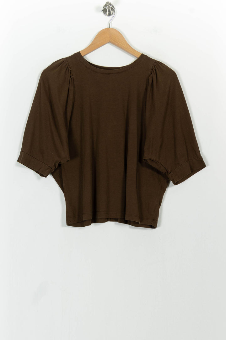 Tee-shirt Marron - Taille M/38 de la marque La Fée Maraboutée | PARAD100899 - Vendu par Paradigme - Image 2