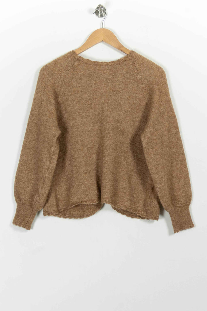Pull Marron - Taille XS/34 de la marque Maison Stella & Suzie | PARAD100900 - Vendu par Paradigme - Image 2