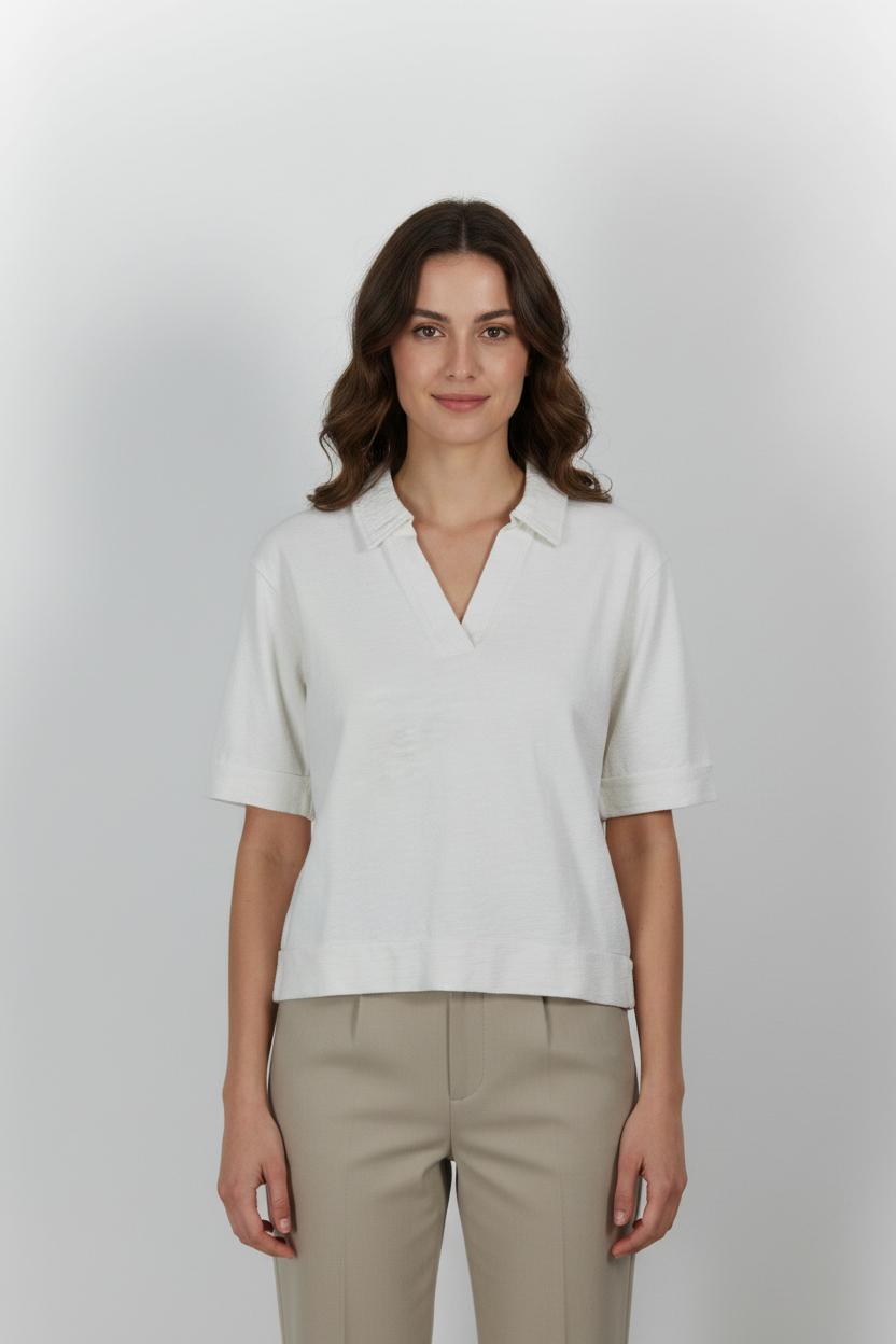 Polo Blanc - Taille M/38 de la marque Maison 123 | PARAD100902 - Vendu par Paradigme - Image 1